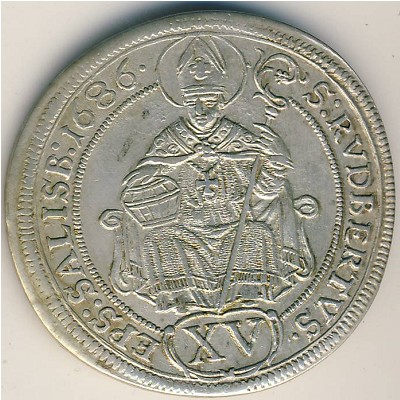 Salzburg, 15 kreuzer, 1681–1686