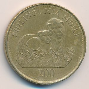 Танзания, 200 шиллингов (2014 г.)