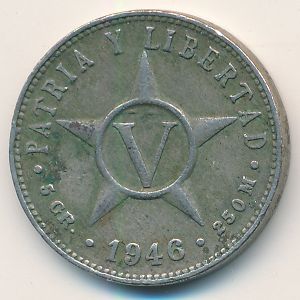 Куба, 5 сентаво (1946 г.)