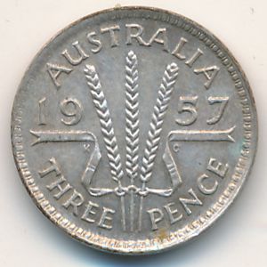 Австралия, 3 пенса (1957 г.)