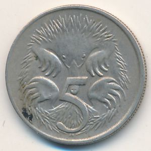 Австралия, 5 центов (1966 г.)