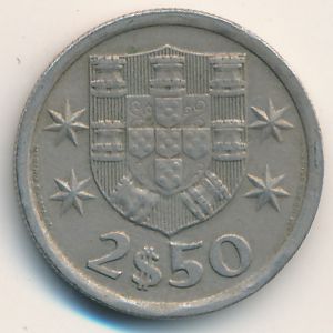 Португалия, 2,5 эскудо (1974 г.)