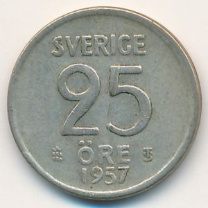 Швеция, 25 эре (1957 г.)