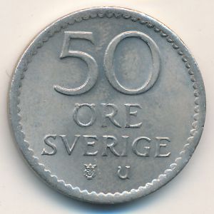 Швеция, 50 эре (1969 г.)