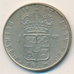 Швеция, 1 крона (1967 г.)