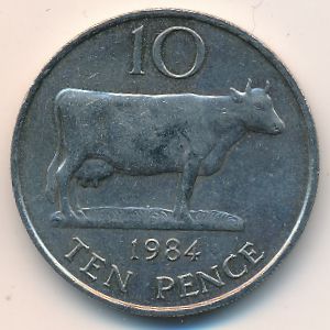 Гернси, 10 пенсов (1984 г.)