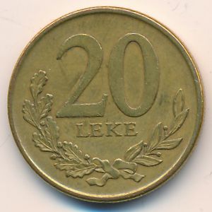 Албания, 20 лек (2012 г.)