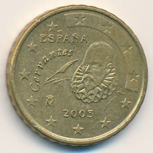 Испания, 10 евроцентов (2003 г.)