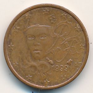 Франция, 1 евроцент (1999 г.)
