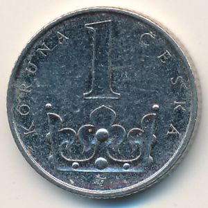 Czech, 1 koruna, 2003