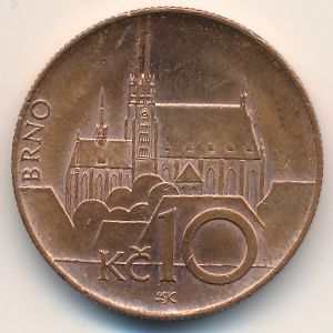 Чехия, 10 крон (2016 г.)