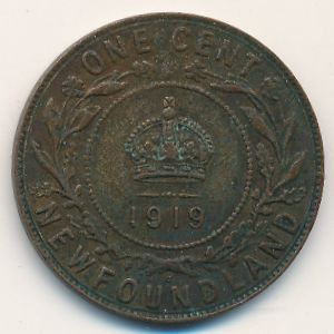 Ньюфаундленд, 1 цент (1919 г.)