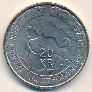 Norway, 20 kroner, 2018