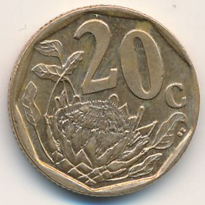ЮАР, 20 центов (2005–2018 г.)