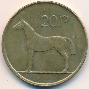 Ирландия, 20 пенсов (1992 г.)