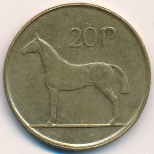 Ireland, 20 pence, 1996