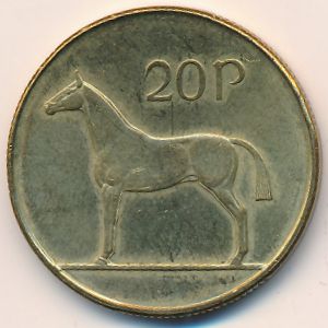 Ireland, 20 pence, 1998