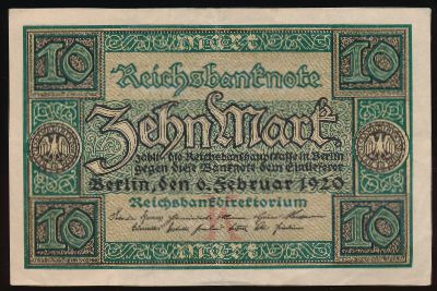 Берлин., 10 марок (1920 г.)