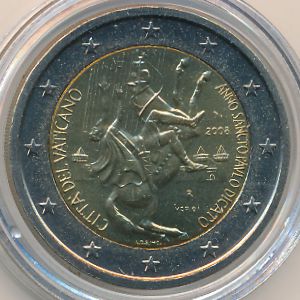 Ватикан, 2 евро (2008 г.)