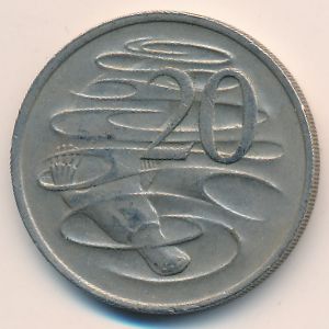 Австралия, 20 центов (1976 г.)