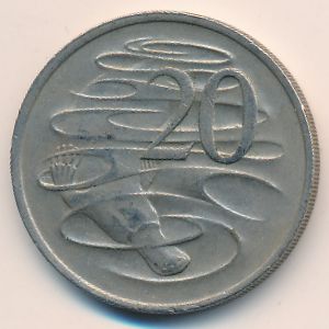 Australia, 20 cents, 1976