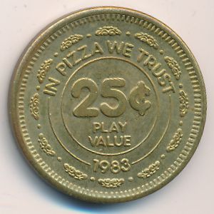 Жетоны, 25 центов (1983 г.)