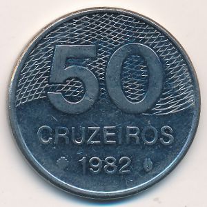 Бразилия, 50 крузейро (1982 г.)