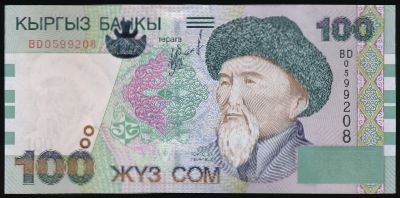 Киргизия, 100 сом (2002 г.)