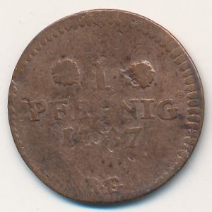 Hesse-Darmstadt, 1 pfennig, 1784–1790