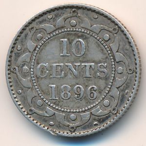 Ньюфаундленд, 10 центов (1896 г.)