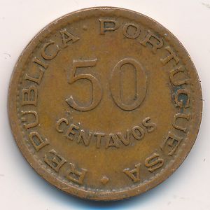 Mozambique, 50 centavos, 1957