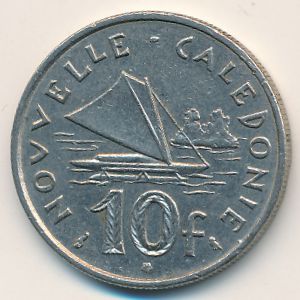 Новая Каледония, 10 франков (1972 г.)