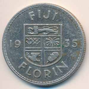 Фиджи, 1 флорин (1935 г.)