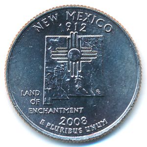 США, 1/4 доллара (2008 г.)