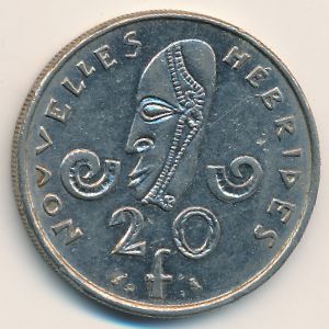 Новые Гебриды, 20 франков (1970 г.)