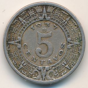 Мексика, 5 сентаво (1937 г.)