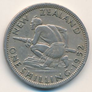 Новая Зеландия, 1 шиллинг (1952 г.)