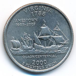 США, 1/4 доллара (2000 г.)