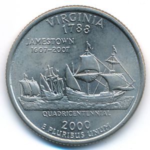 США, 1/4 доллара (2000 г.)