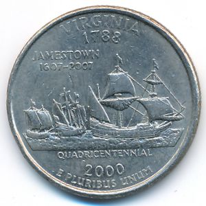 США, 1/4 доллара (2000 г.)