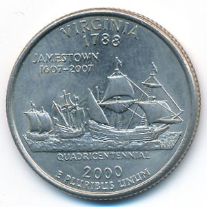 США, 1/4 доллара (2000 г.)