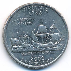 США, 1/4 доллара (2000 г.)