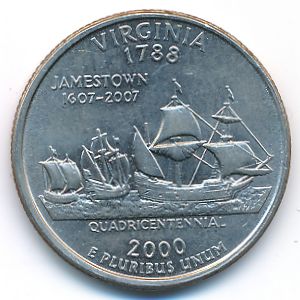 США, 1/4 доллара (2000 г.)