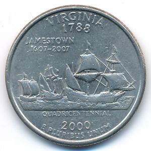 США, 1/4 доллара (2000 г.)