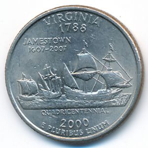 США, 1/4 доллара (2000 г.)