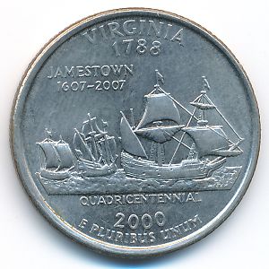 США, 1/4 доллара (2000 г.)