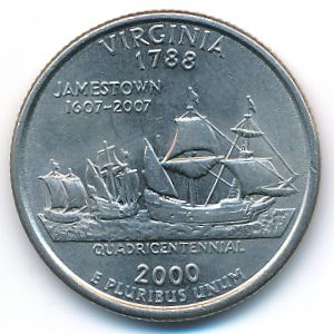 США, 1/4 доллара (2000 г.)