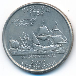 США, 1/4 доллара (2000 г.)