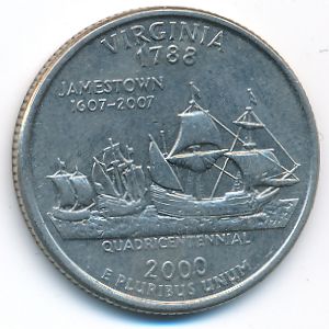 США, 1/4 доллара (2000 г.)