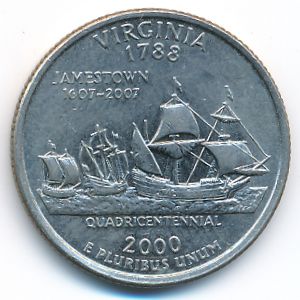 США, 1/4 доллара (2000 г.)